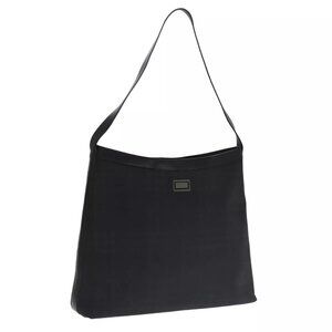 BURBERRY Nova Check Shoulder Bag PVC Black
